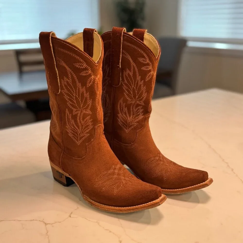 Lane Sandaga Midi Suede Boot - Picture 2 of 6